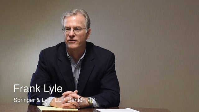 Frank Lyle - How should people choose an attorney?