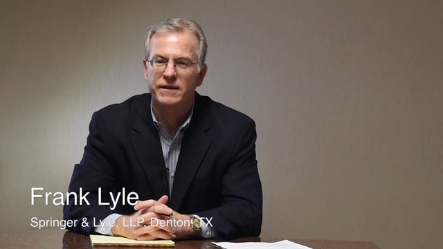 Frank Lyle - What was your background before becoming a lawyer?