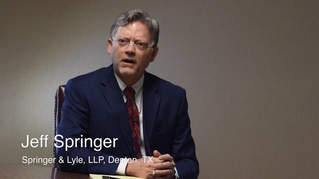 Jeff Springer - What was your background before becoming a lawyer?