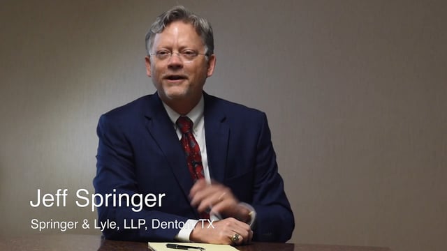 Jeff Springer - What made you decide to become a lawyer?
