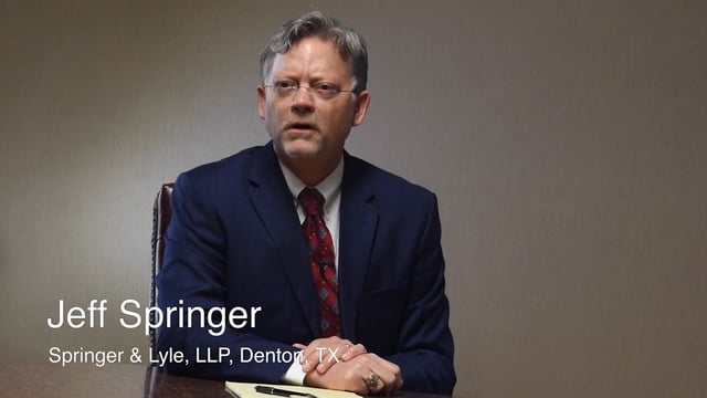 Jeff Springer - Are you on any boards or have you had any leadership positions in the Bar or your community?