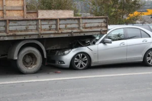 car and truck accident